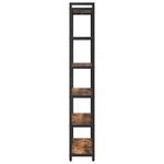 vidaXL Bibliothèque Chêne fumé 80 x 30 x 188 cm Bois d'ingénierie