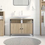 vidaXL Meuble de Lavabo de Salle de Bain Marron 80 x 30 x 60 cm
