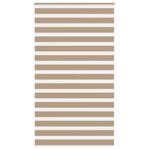 vidaXL Store zèbre marron sable largeur du tissu 130 9 cm polyester