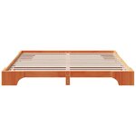 vidaXL Cadre de lit Marron cire 207 x 187 x 17 cm Bois massif en pin