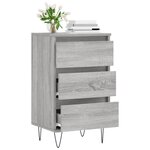 vidaXL Buffet sonoma gris 40x35x70 cm bois d'ingénierie