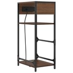 vidaXL Cabinet de chevet Chêne brun 40 x 27 x 76 cm Bois d'ingénierie