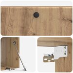 vidaXL Meuble TV mural 98 x 41 x 30 cm Chêne artisanal