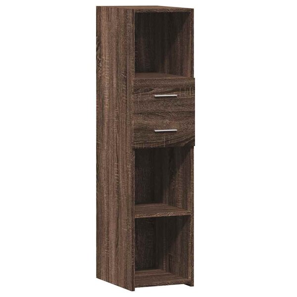 vidaXL Buffet haut chêne marron 30x42 5x124 cm bois d'ingénierie