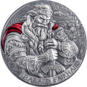 Pièce de monnaie en Argent 2000 Francs g 62.2 (2 oz) Millésime 2025 Way to Valhalla HARALD FAIRHAIR