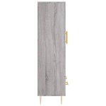 vidaXL Buffet haut sonoma gris 69 5x31x115 cm bois d'ingénierie