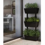 vidaXL Jardinières 6 Pièces 100 cm Anthracite