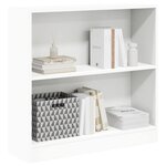 vidaXL Bibliothèque blanc 80x24x75 cm bois d'ingénierie