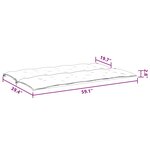 vidaXL Coussin de banc de jardin noir 150x(50+50)x7 cm tissu oxford