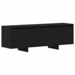 vidaXL Meuble TV Noir 120 x 30 x 40.5 cm Bois d'ingénierie