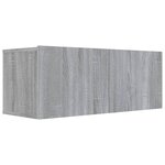 vidaXL Ensemble de meubles TV 7 Pièces Sonoma gris Bois d'ingénierie