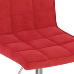 vidaXL Chaises à manger pivotantes lot de 2 rouge bordeaux velours