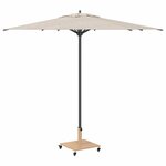 vidaXL Pied de parasol Bois Clair 45 x 45 x 31 5 cm