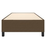 vidaXL Cadre de lit à ressorts marron foncé 80x200 cm tissu