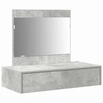 vidaXL Table de Toilette Gris 83 x 40 x 70 cm Bois d'ingénierie