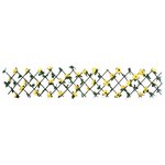 vidaXL Treillis de lierre artificiel extensible 5 Pièces jaune 180x20 cm