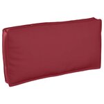 vidaXL Coussin de palette pour siège/dossier rouge vin 120x60x12 cm en tissu Oxford.