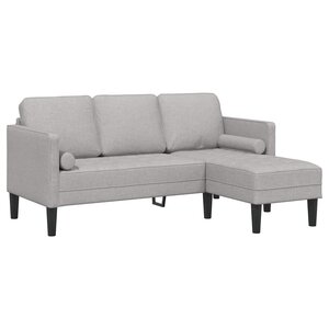 vidaXL Ensemble de Canapés Gris nuage 173 x 131 x 67 cm tissu
