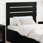 vidaXL Tête de lit Chêne noir 100 cm Bois d'ingénierie