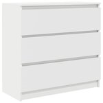 vidaXL Buffet blanc 80x35x76 cm bois d’ingénierie