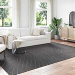 vidaXL Tapis de surface HUARTE Anthracite 340 x 240 cm Polyester