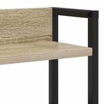 vidaXL Tête de lit avec étagère Chêne sonoma 150 cm Bois d'ingénierie