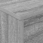 vidaXL Étagère à magazines avec étagère Gris Sonoma 70 x 41 x 156 cm