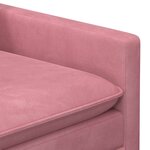 vidaXL Ensemble de Canapés 2 Pièces Rose Velours