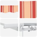 vidaXL Auvent Rétractable Multicolore 400 x 200 cm