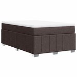 vidaXL Sommier à lattes de lit avec matelas Marron foncé 120x200 cm