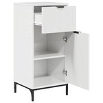 vidaXL Ensemble de mobilier de salle de bain 3 Pièces Blanc brillant