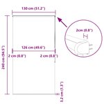 vidaXL Store enrouleur de douche avec cassette largeur du tissu 126 cm