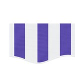 vidaXL Tissu de remplacement de cantonnière d’auvent rayure bleu blanc