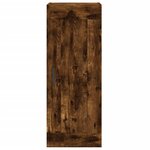 vidaXL Armoire murale chêne fumé 34 5x34x90 cm bois d'ingénierie
