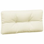 vidaXL Coussins de palette lot de 3 crème tissu