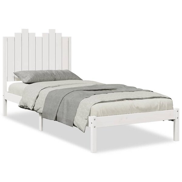 vidaXL Cadre de lit extra long sans matelas 100x220 cm bois massif