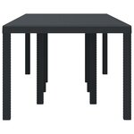 vidaXL Table de jardin pour repas Anthracite 250 x 100 x 73 cm