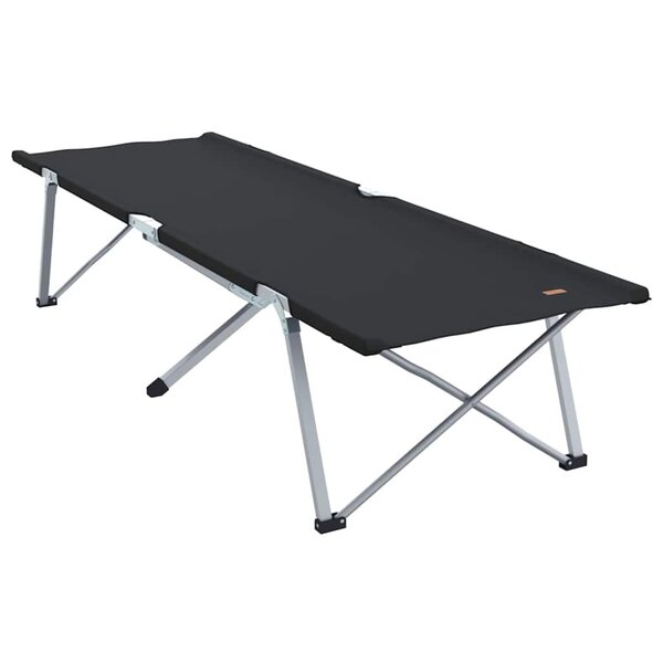 vidaXL Lit de camping pliant Noir 194 x 62 5 x 42 5 cm Oxford et acier