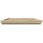 vidaXL Cadre de lit avec lumières LED sans matelas 200x200 cm