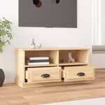 vidaXL Meuble TV chêne sonoma 93x35 5x45 cm bois d'ingénierie