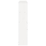 vidaXL Tête de lit avec rangement blanc 140 cm bois massif de pin