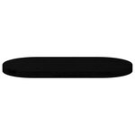 vidaXL Dessus de table marron foncé 80x40x4 cm bois chêne massif ovale