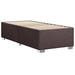 vidaXL Sommier à lattes de lit avec matelas Marron foncé 90x200 cm