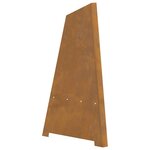 vidaXL Braise Marron 50 x 50 x 95 cm Acier Corten