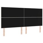 vidaXL Tête de lit LED Crème 200 cm Tissu en velours côtelé