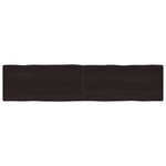 vidaXL Dessus de table bois massif traité bordure assortie
