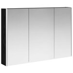 vidaXL Armoire Miroir de Salle de Bain Chêne noir 103 5 x 15 5 x 70 cm