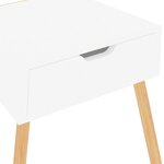 vidaXL Tables de chevet 2 Pièces Blanc 40x40x56 cm Bois d'ingénierie