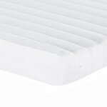 vidaXL Matelas en mousse blanc 80x220 cm 7 zones dureté 20 ILD