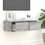vidaXL Armoire murale Sonoma gris 60x26x18 5 cm Bois d'ingénierie